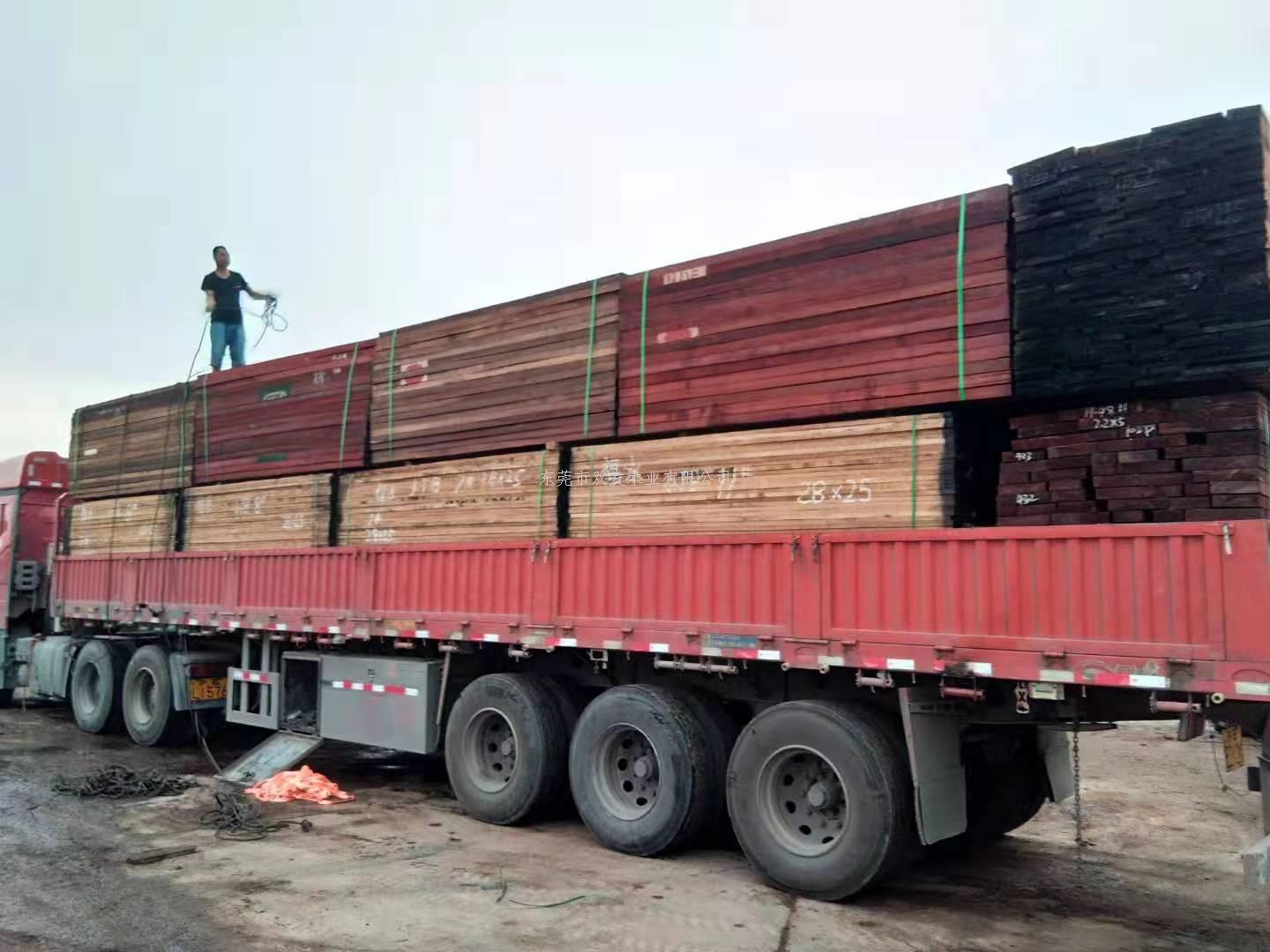 雙發木業巴花、紅花梨、沙比利迅速補貨裝柜，馬上到倉。